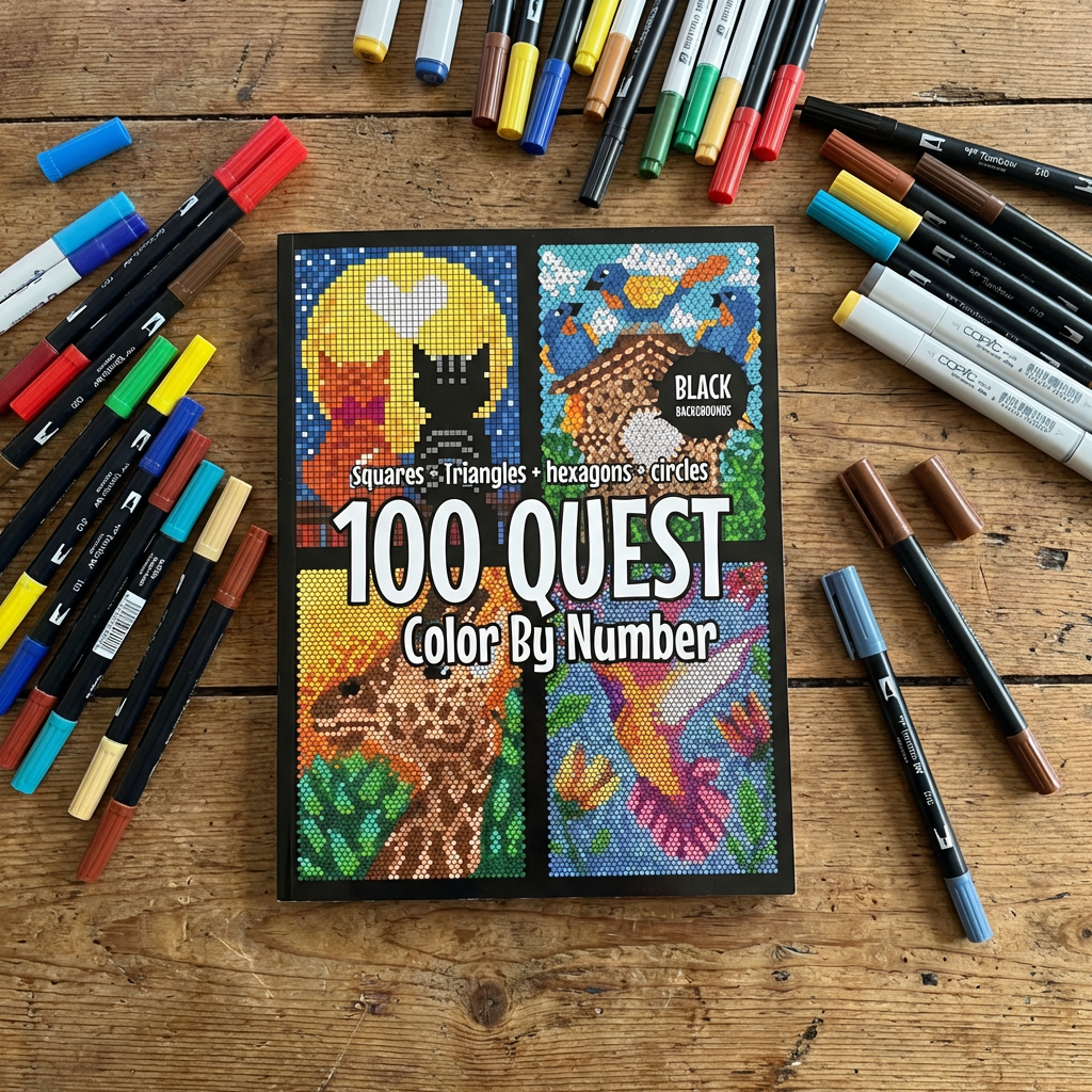 Palette Playhouse - 100 Quest Coloring Book